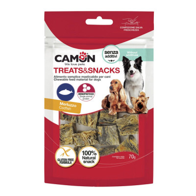 Treats&Snacks Dog - kocky z tresčej kože 79g