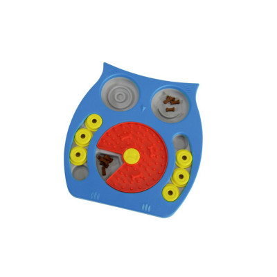 Interaktívna hračka pre psov Genius – dávkovač maškŕt v tvare sovy