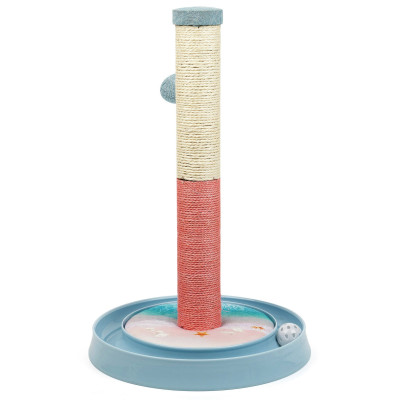 Škrábadlo pre mačky so stĺpikom a hračkami