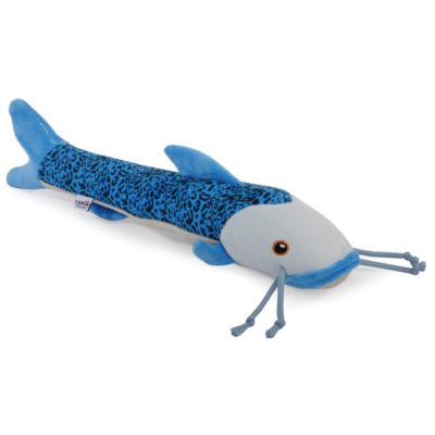 Hračka pre psa - polyesterová rybka s pískacím a šušťavým efektom