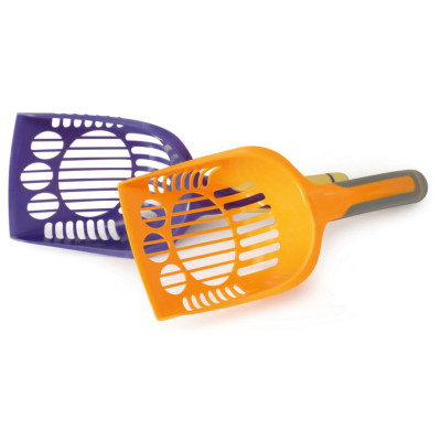 Farebná plastová naberačka na toaletu s rukoväťou z TPR