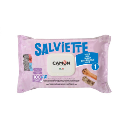 Čistiace obrúsky s baby púdrom 110 ks
