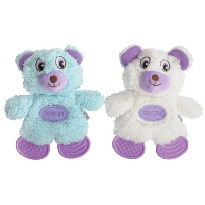 Hračka pre psa - Polyesterový plyšový medvedík s pískaním a šušťaním