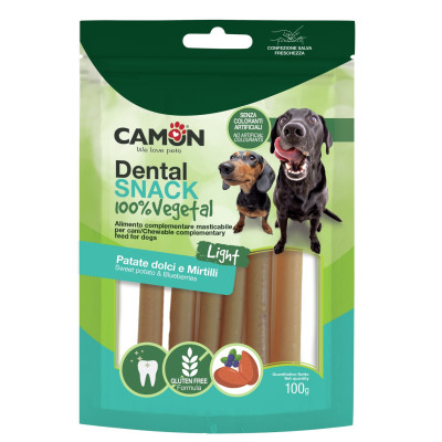 Dental Snack Dog - batátové trubičky s čučoriedkami 100g